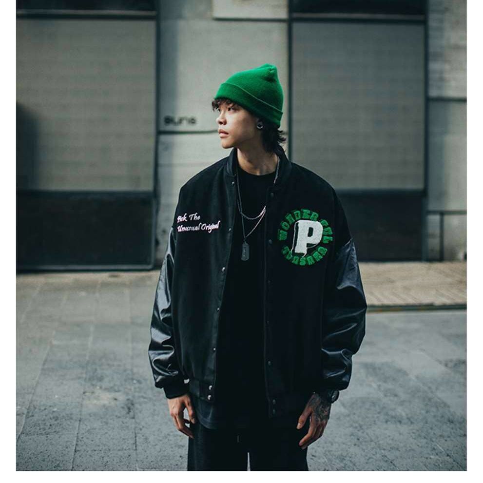 BASEBALL JACKET "CRÉATION" - Shyrz - streetwear - y2k - casual - vanilla 