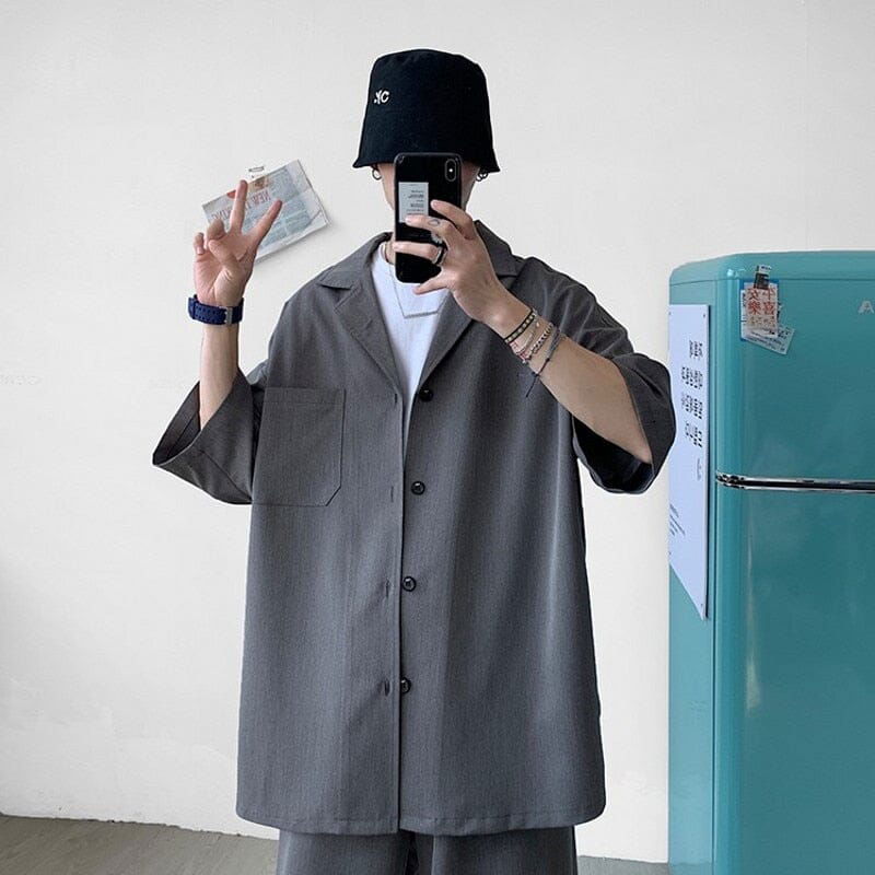 ENSEMBLE HOMME ÉTÉ - Shyrz - streetwear - y2k - casual - vanilla 