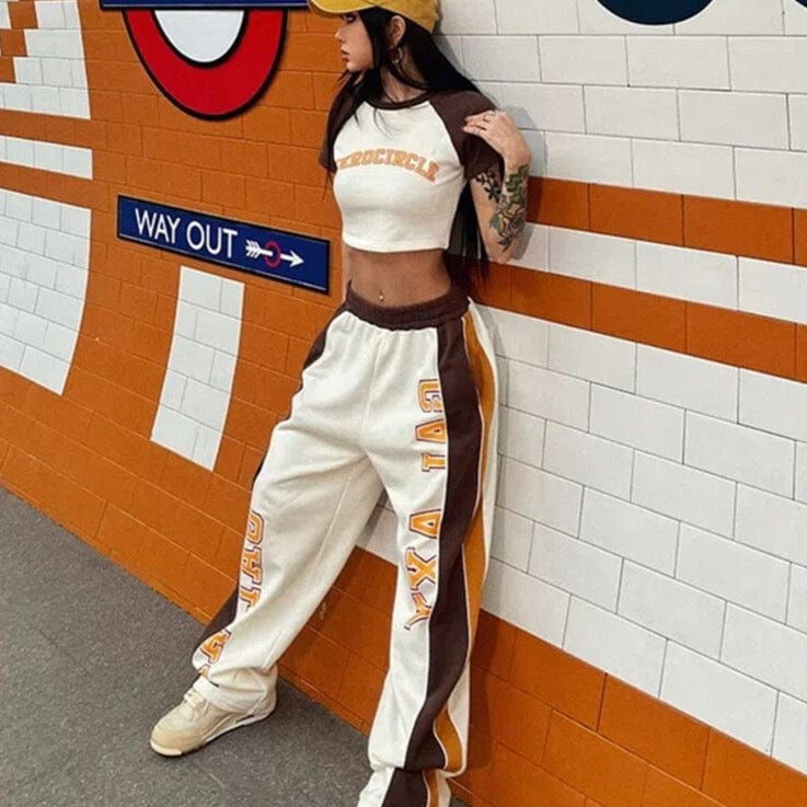 ENSEMBLE "ZEROCIRCLE" - Shyrz - streetwear - y2k - casual - vanilla 