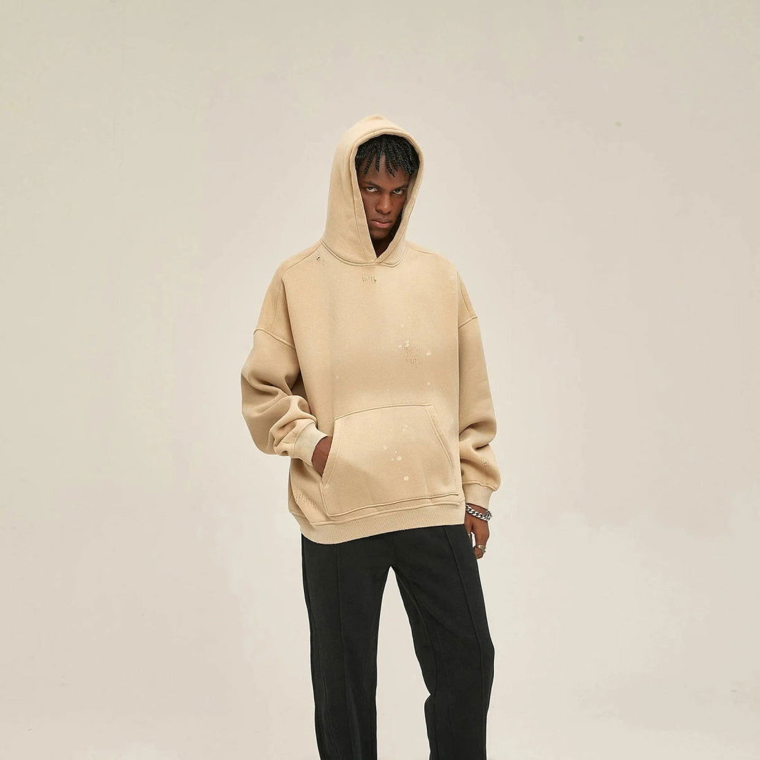 HOODIE "BROKEN" - Shyrz - streetwear - y2k - casual - vanilla 