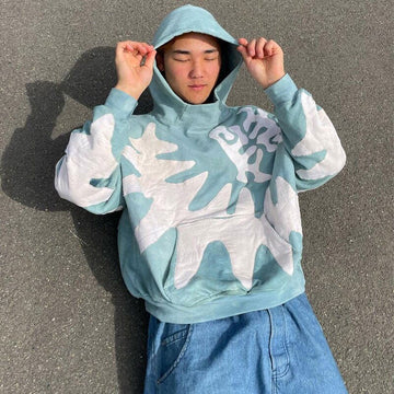 HOODIE "CLOUD" - Shyrz - streetwear - y2k - casual - vanilla 