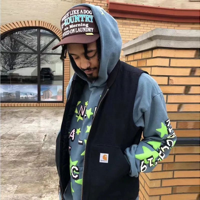 HOODIE "ENTERGALACTIC" - Shyrz - streetwear - y2k - casual - vanilla 