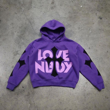 HOODIE "LOVENBDY" - Shyrz - streetwear - y2k - casual - vanilla 