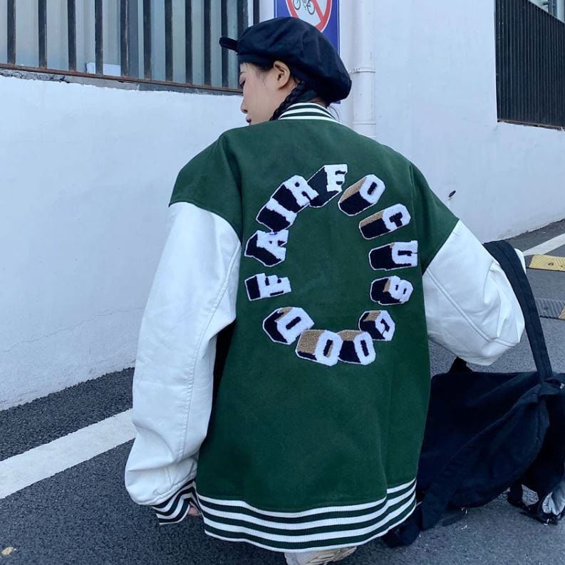 JACKET "FAIRFOCUS" VINTAGE - Shyrz - streetwear - y2k - casual - vanilla 