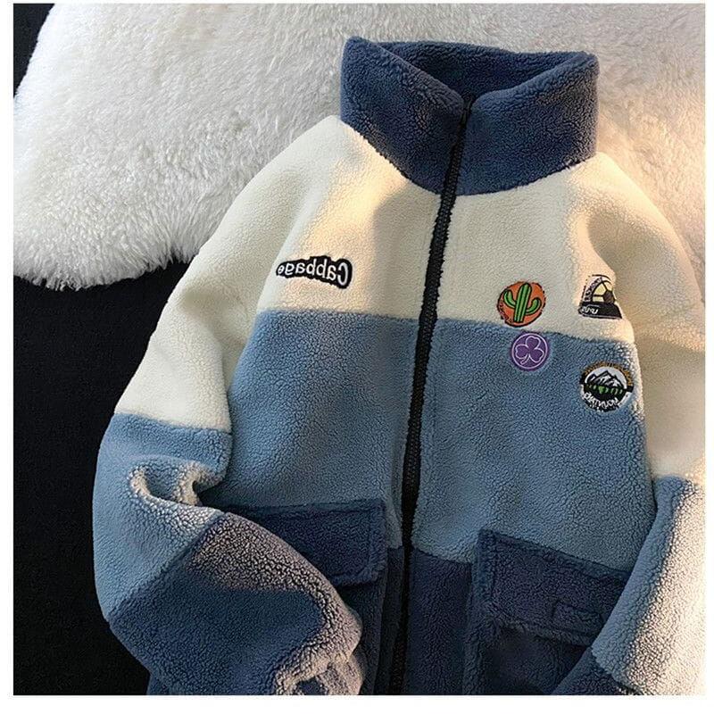 JACKET "PATCH" - Shyrz - streetwear - y2k - casual - vanilla 