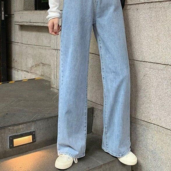 JEAN FEMME BAGGY EXTRA LARGE - Shyrz - streetwear - y2k - casual - vanilla 
