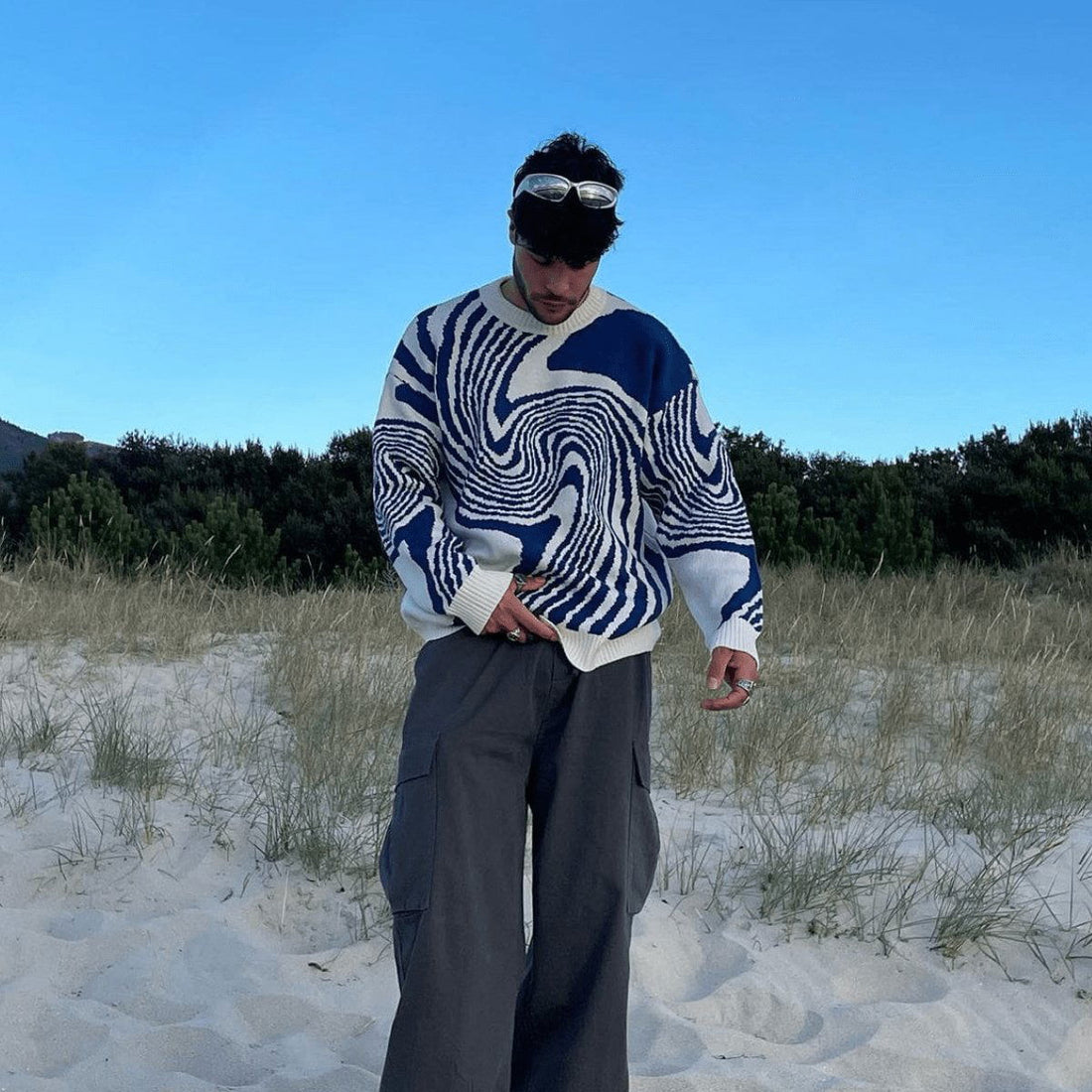 KNIT "FLUID" - Shyrz - streetwear - y2k - casual - vanilla 