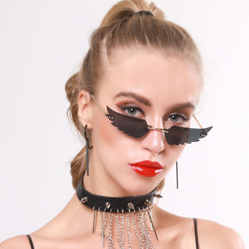 LUNETTE DE SOLEIL "FLAME" - Shyrz - streetwear - y2k - casual - vanilla 