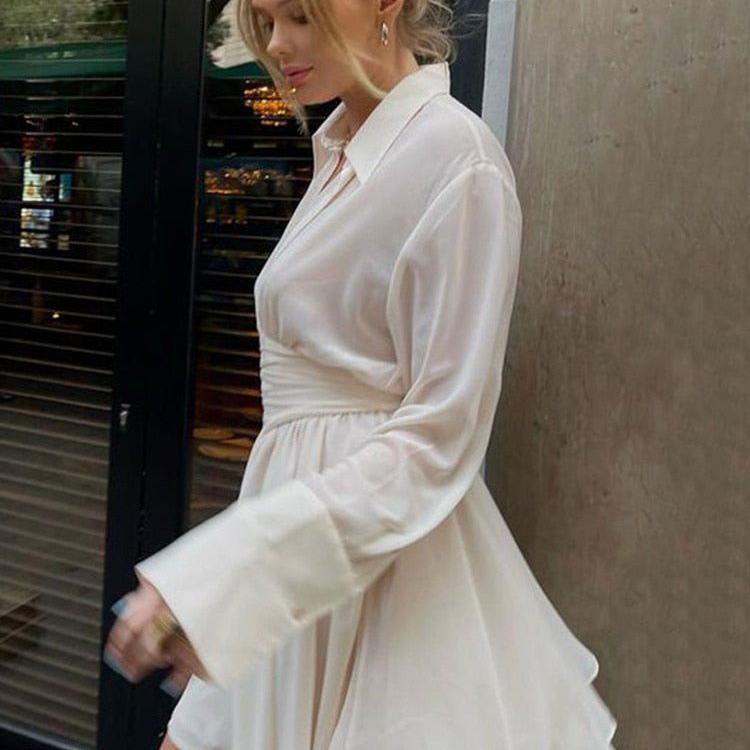 ROBE ELISA - Shyrz - streetwear - y2k - casual - vanilla 