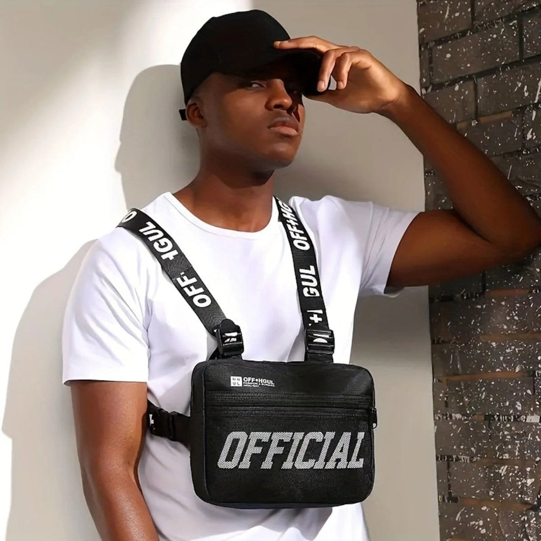 SACOCHE "OFFICIAL" - Shyrz - streetwear - y2k - casual - vanilla 