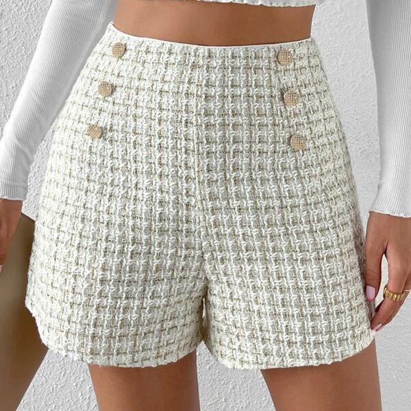 SHORT JEANNE - Shyrz - streetwear - y2k - casual - vanilla 