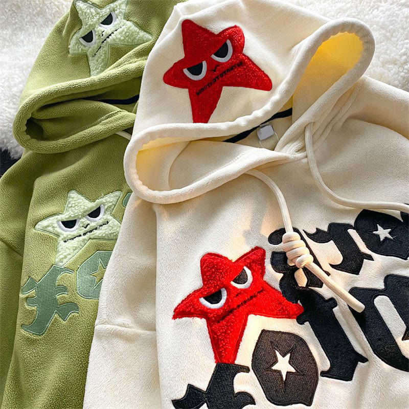 SWEAT ZIP "BADSTAR" - Shyrz - streetwear - y2k - casual - vanilla 