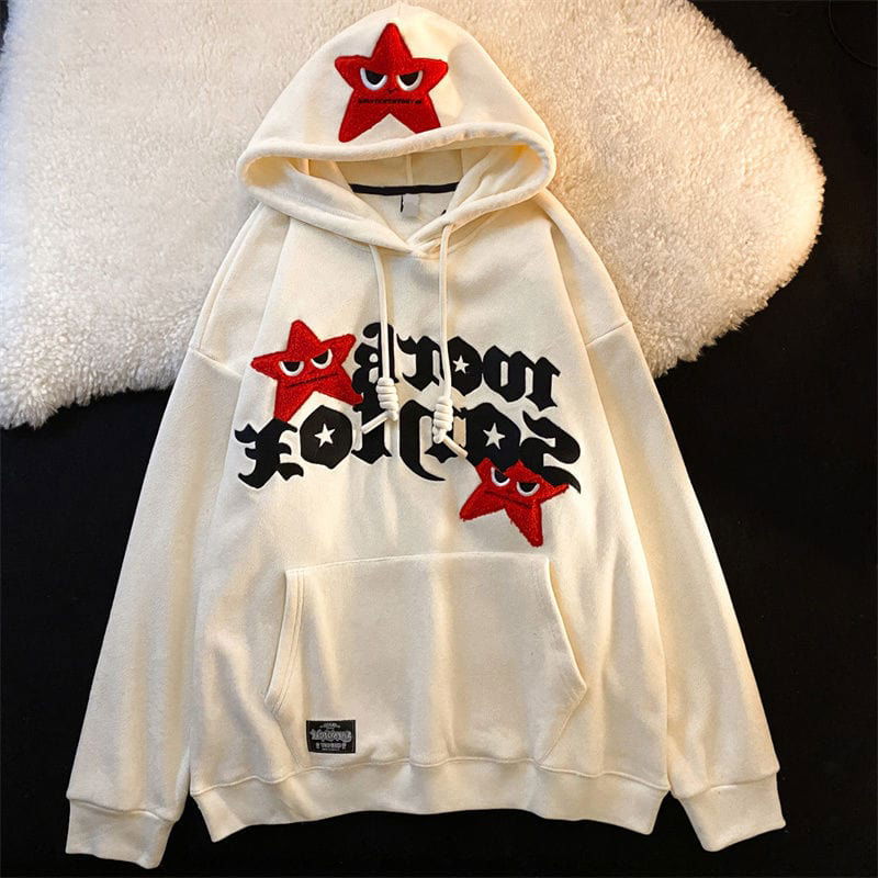 SWEAT ZIP "BADSTAR" - Shyrz - streetwear - y2k - casual - vanilla 