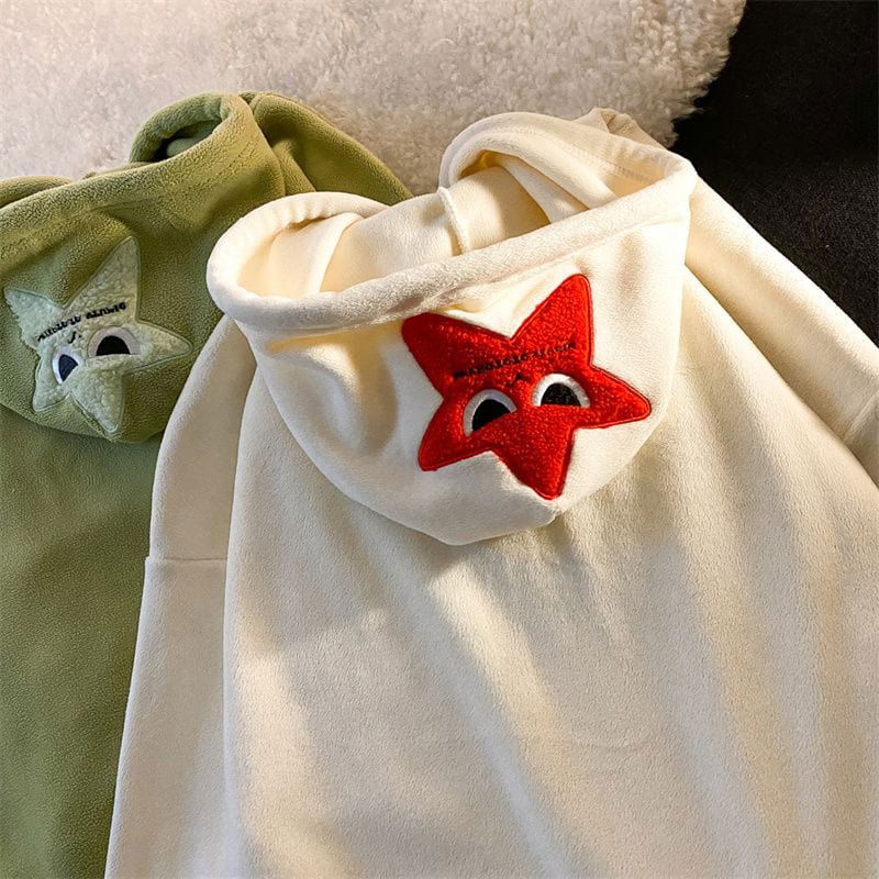 SWEAT ZIP "BADSTAR" - Shyrz - streetwear - y2k - casual - vanilla 