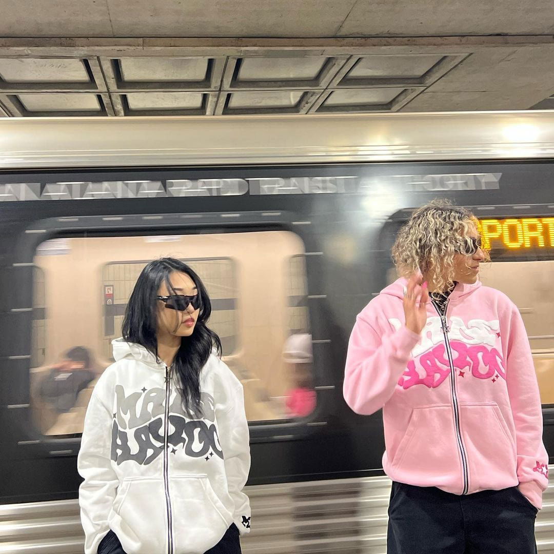 SWEAT ZIP "GRAPH" - Shyrz - streetwear - y2k - casual - vanilla 