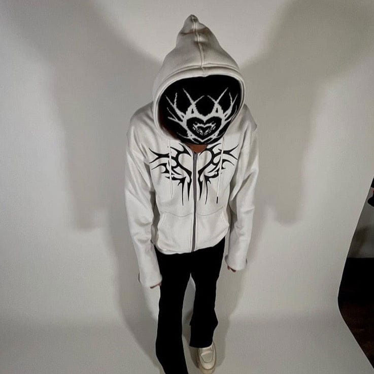 SWEAT ZIP "LOVE" - Shyrz - streetwear - y2k - casual - vanilla 