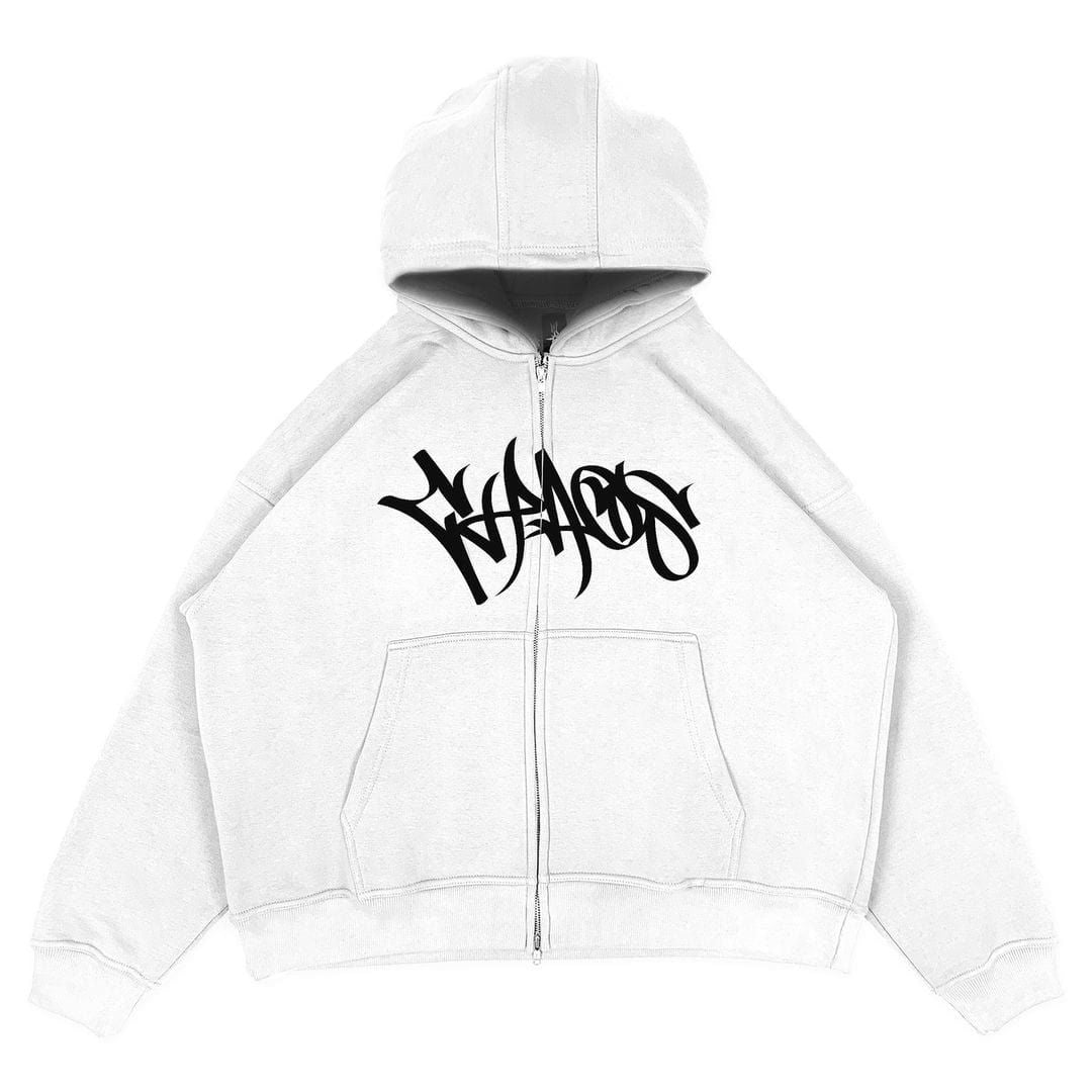 SWEAT ZIP "STRECH" - Shyrz - streetwear - y2k - casual - vanilla 
