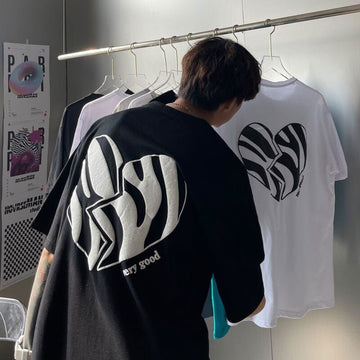 T-SHIRT "BROKENHEARTH" - Shyrz - streetwear - y2k - casual - vanilla 