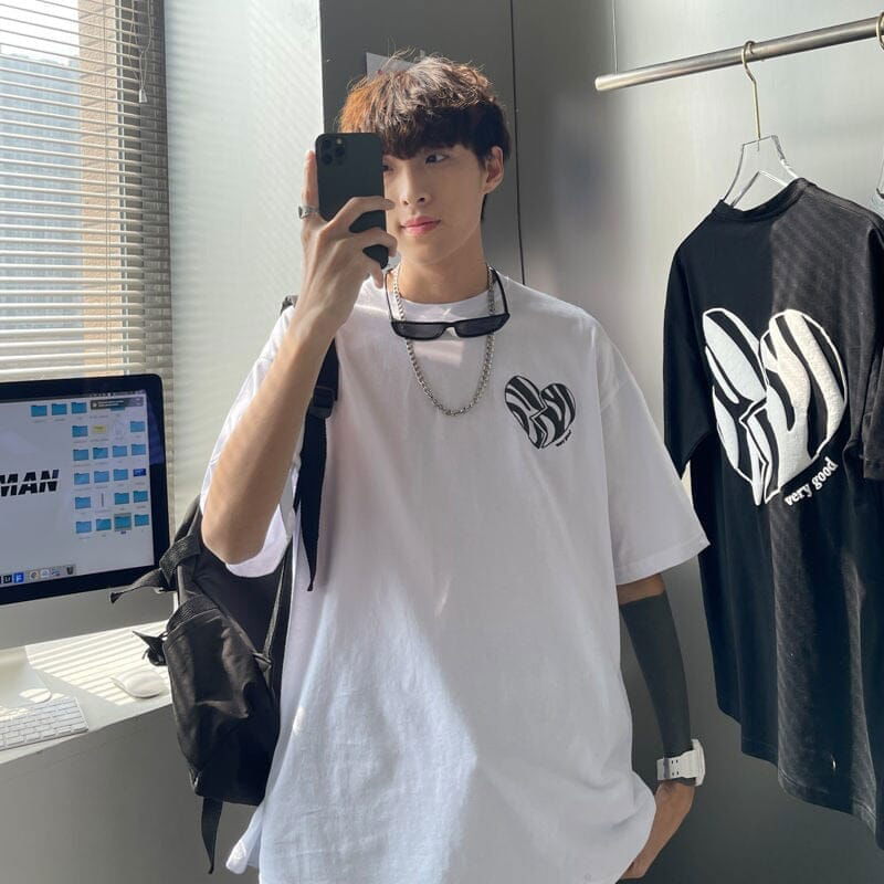 T-SHIRT "BROKENHEARTH" - Shyrz - streetwear - y2k - casual - vanilla 