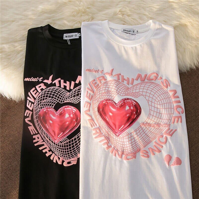 T-SHIRT "EVERYTHING" - Shyrz - streetwear - y2k - casual - vanilla 
