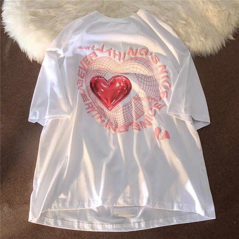 T-SHIRT "EVERYTHING" - Shyrz - streetwear - y2k - casual - vanilla 
