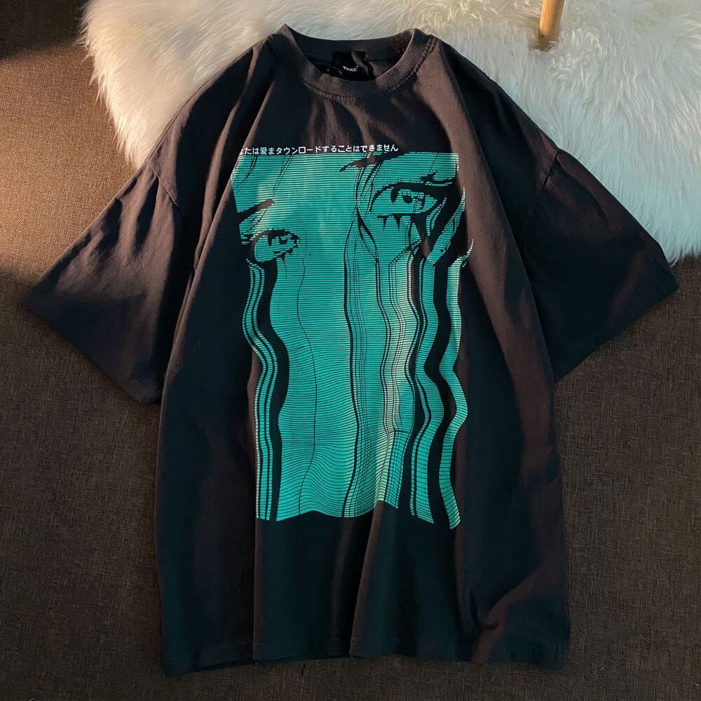 T-SHIRT "EYES" - Shyrz - streetwear - y2k - casual - vanilla 