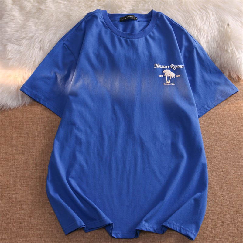 T-SHIRT "HOLIDAY" - Shyrz - streetwear - y2k - casual - vanilla 