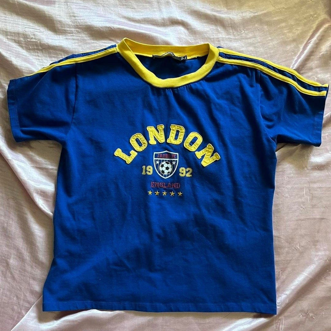 T-SHIRT "LONDON" - Shyrz - streetwear - y2k - casual - vanilla 