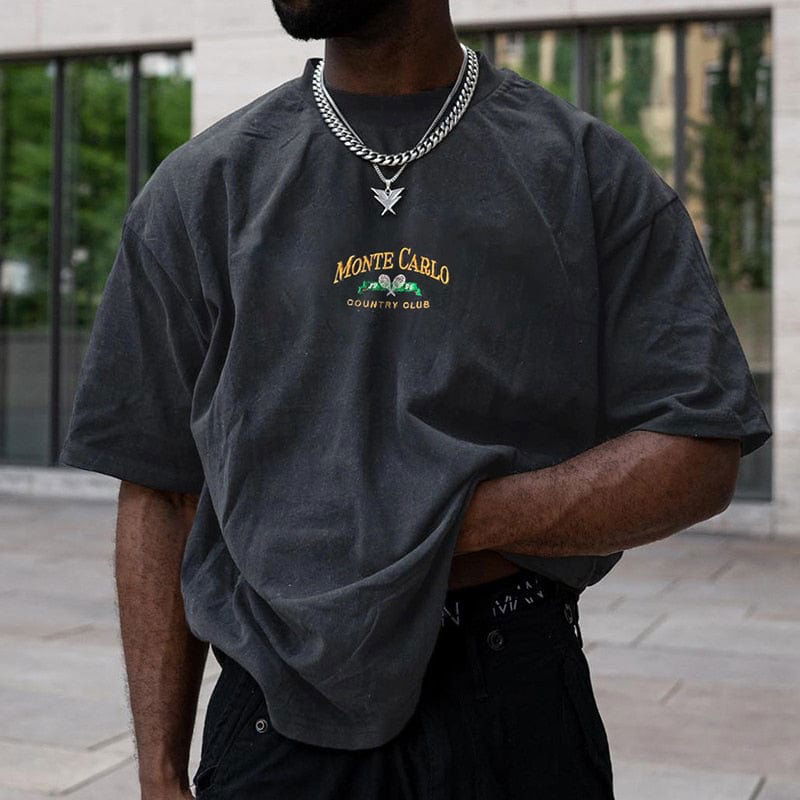 T-SHIRT "MONTE CARLO" - Shyrz - streetwear - y2k - casual - vanilla 